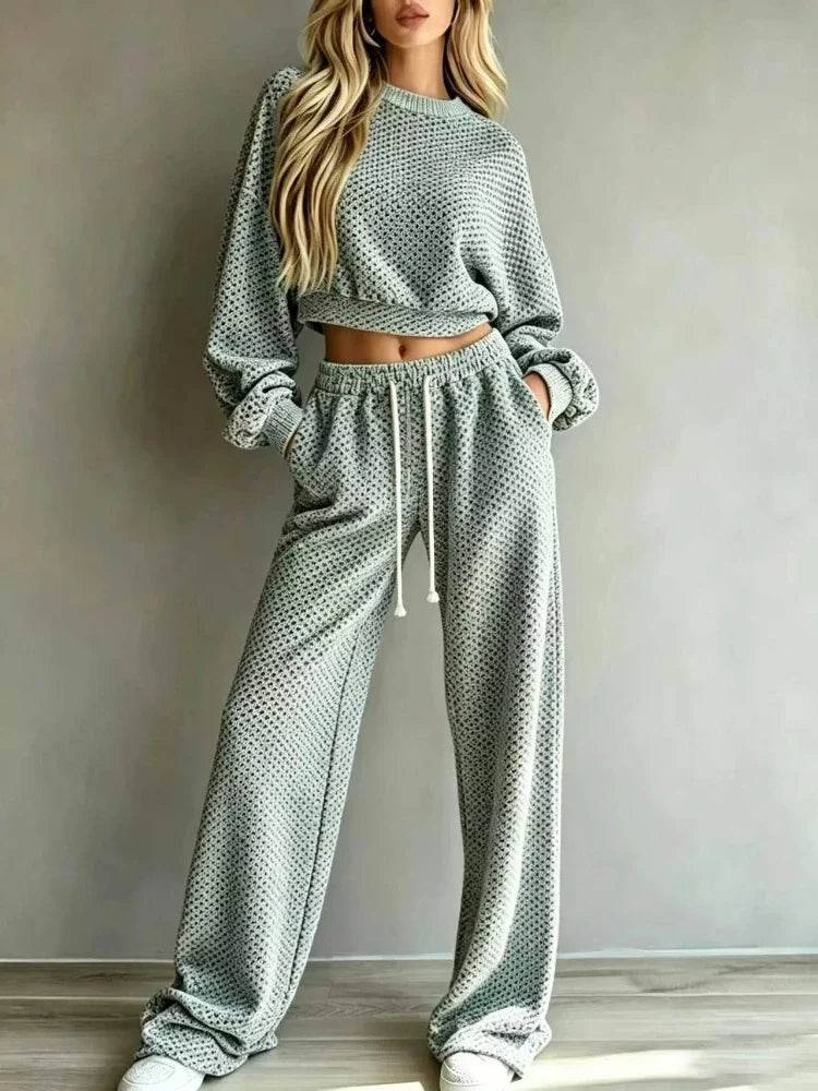 Paloma Cropped Knit Set