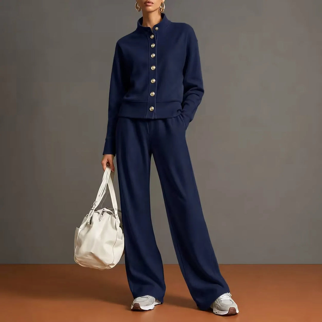 Sofia Button Front Pant Set