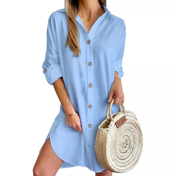 Rayna Button Up Shirt Dress