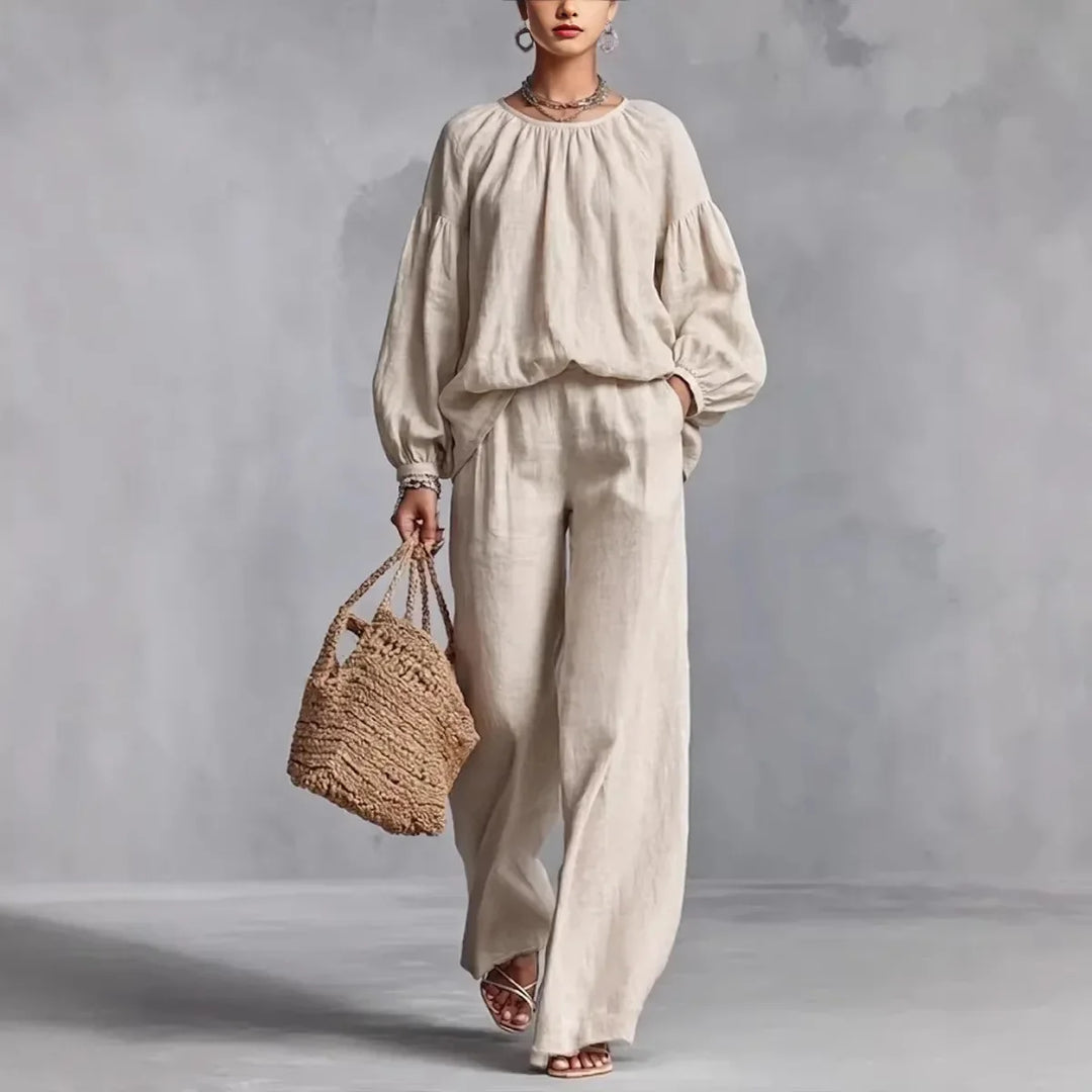 Gemma Lantern Sleeve Trouser Set