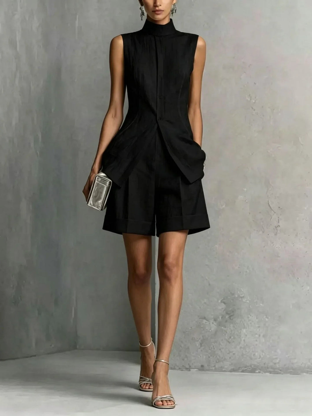 Tressa Peplum Shorts Set