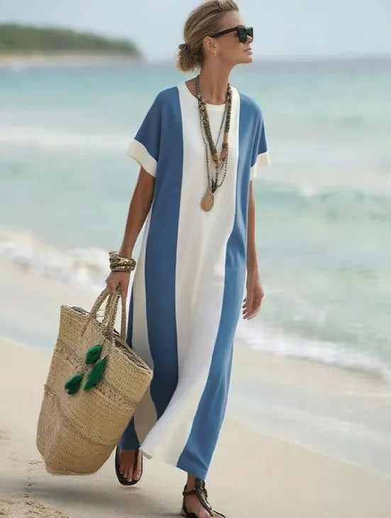 Ana Striped Flowing Maxi Dress