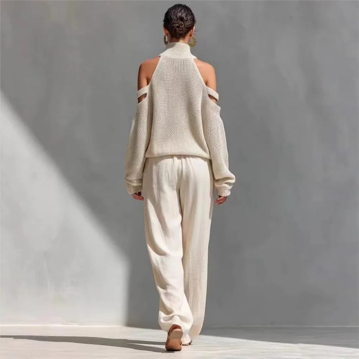 Fenella Cutout Shoulder Sweater Set