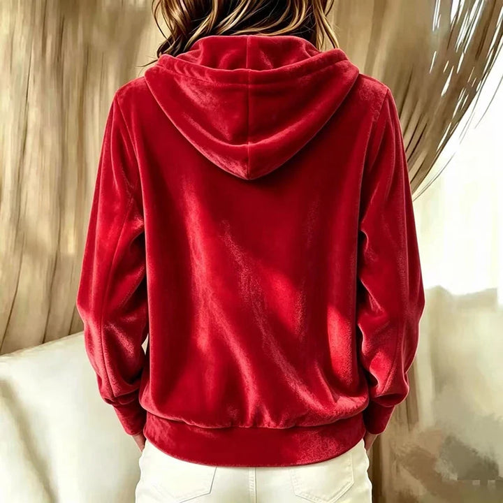 Arabella Velvet Hooded Jacket