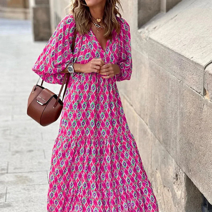 Orinthia Effortless Floral Boho Maxi Dress