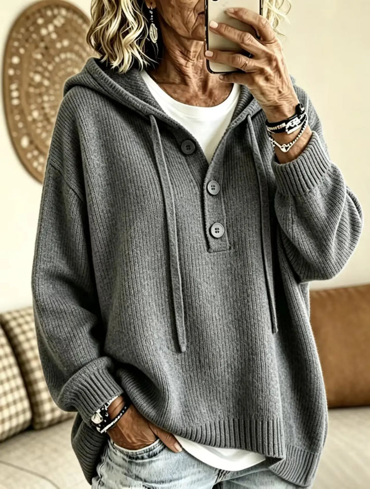 Fernwood Button Placket Hoodie
