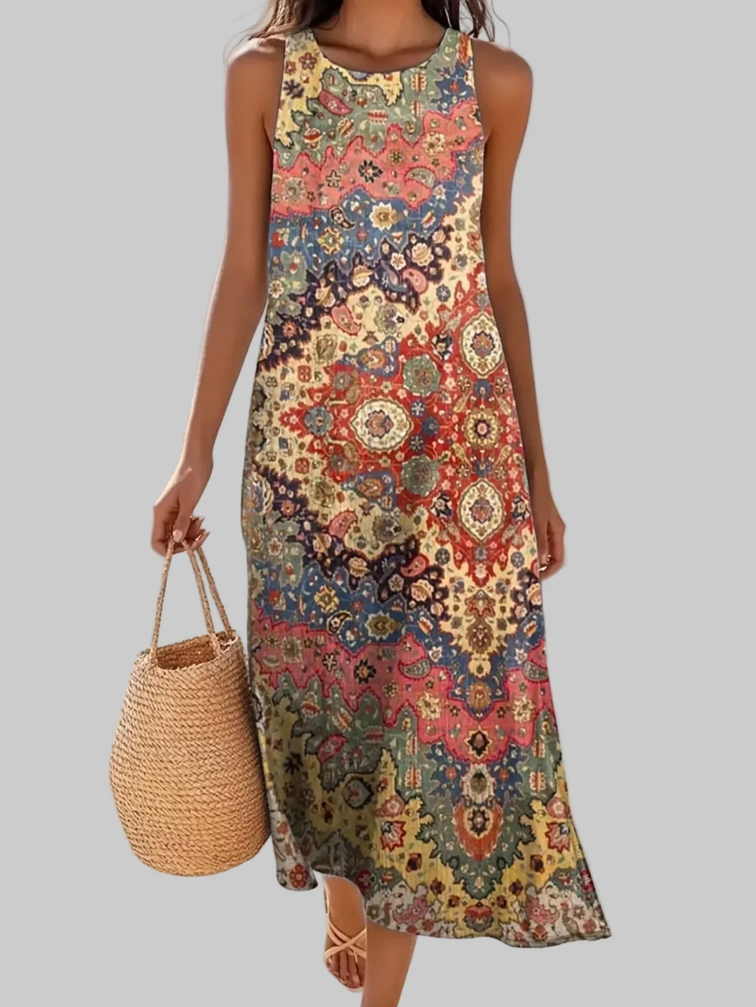 Novalie Bohemian Floral Midi Dress