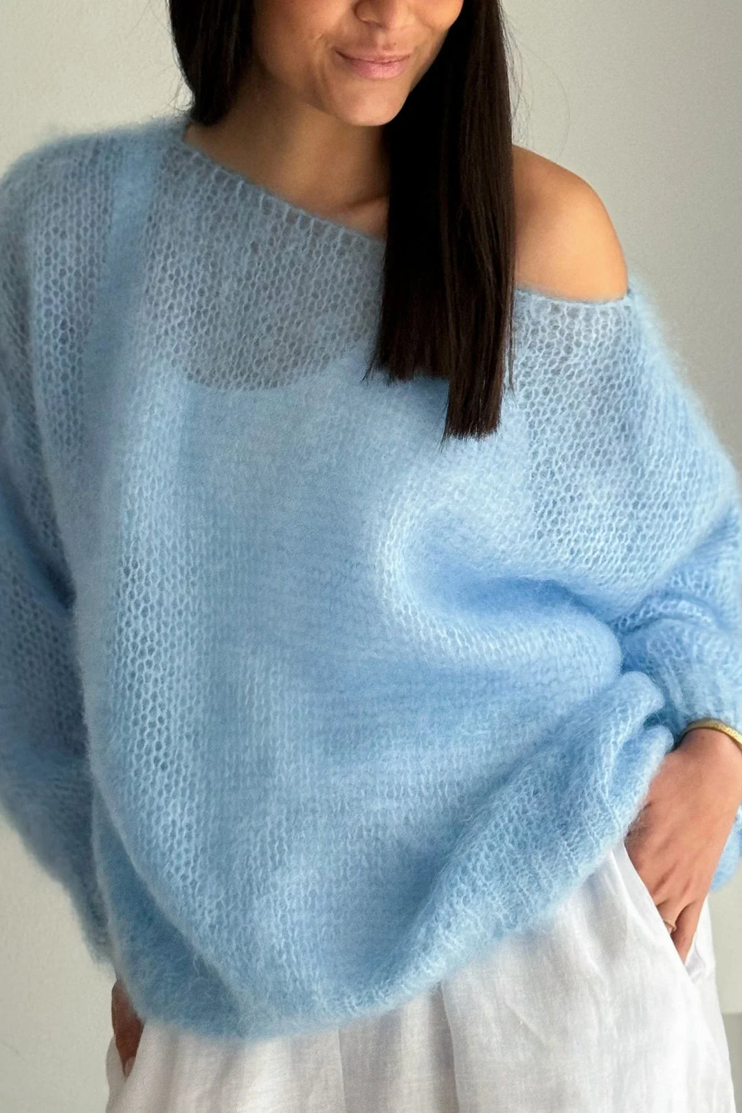 Valeria Off Shoulder Cozy Sweater
