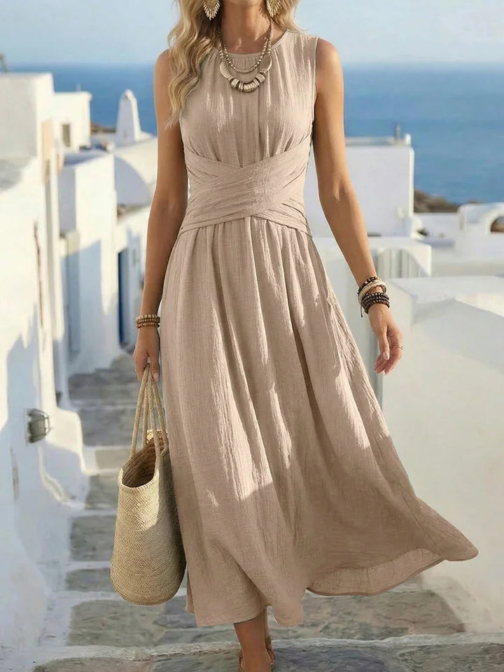 Severine Ruched Waist Maxi Dress