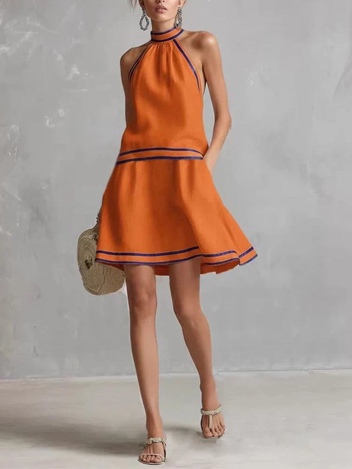 Elysia Halter Neck Mini Dress