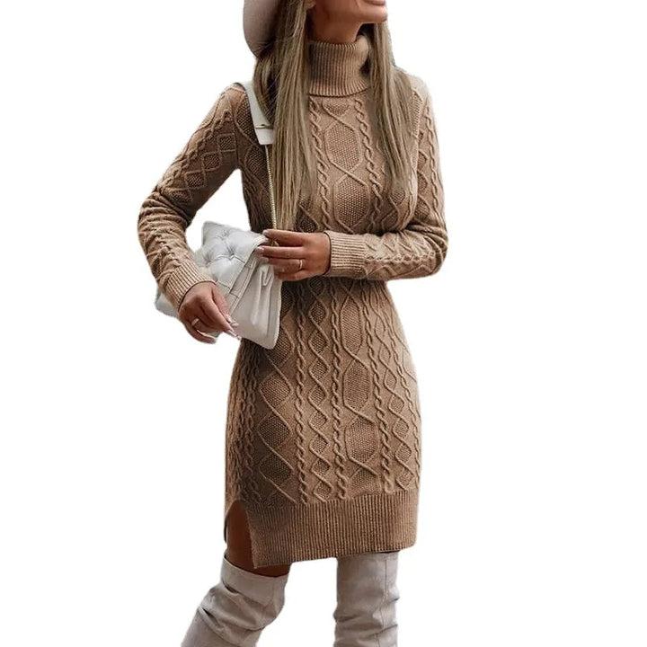 Ines Cable Knit Sweater Dress
