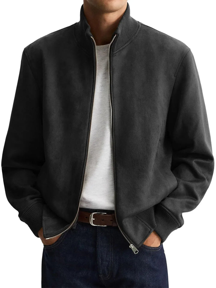 Alden Suede Look Bomber Jacket