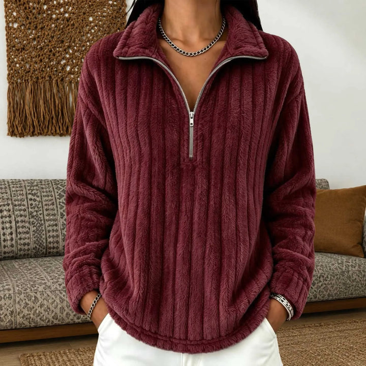 Agathe Quarter Zip Pullover
