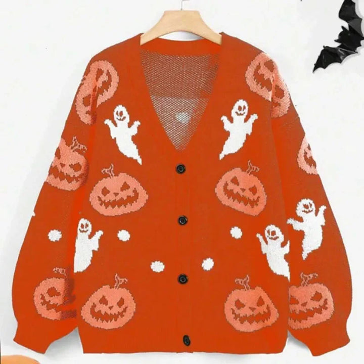 Sadona Pumpkin Ghost Cardigan