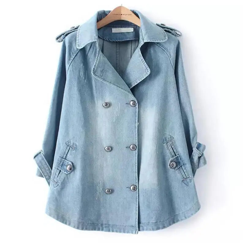 Claire Denim Cape Jacket