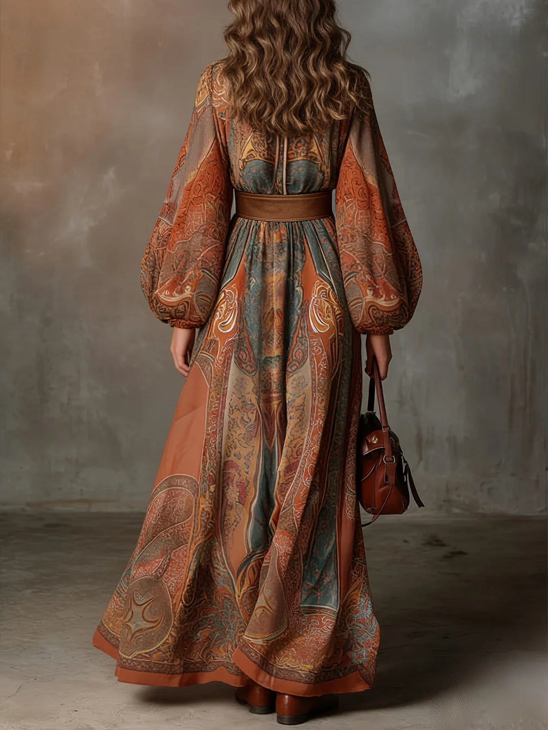 Isolde Paisley Print Maxi Dress