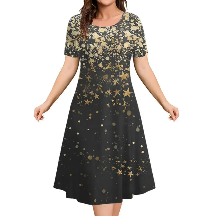 Penelope Printed A Line Midi Dress