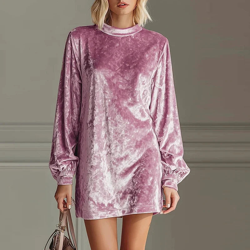 Yasmin Velvet Mini Dress