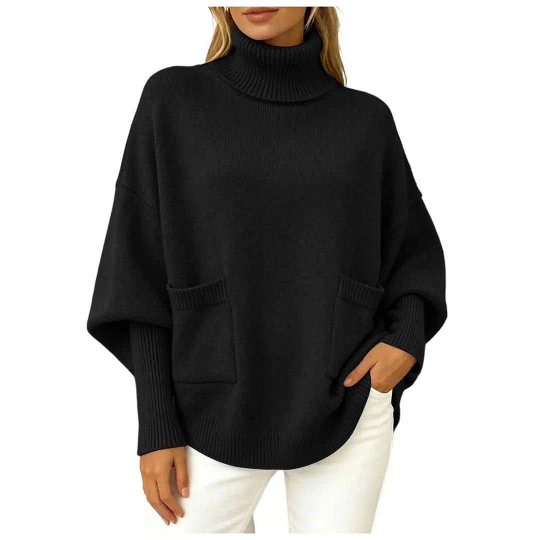 Thea Batwing Turtleneck Sweater