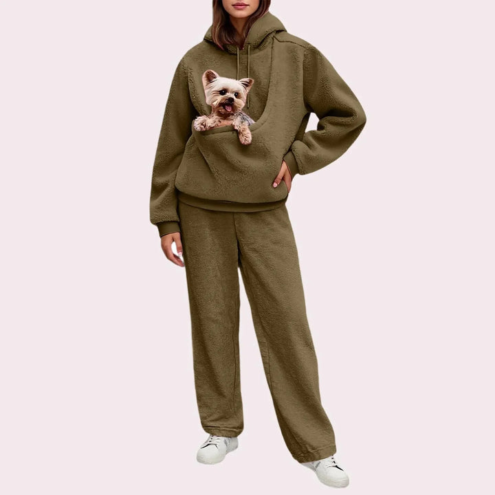 Wren Pet Pocket Hoodie Set