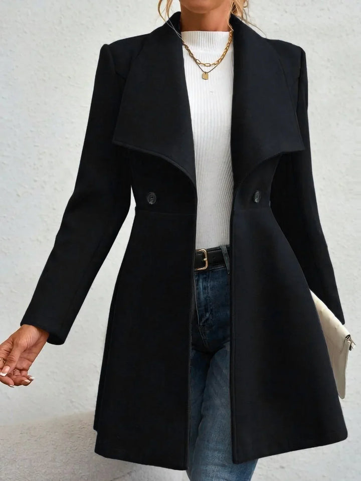 Anneke Waterfall Collar Coat