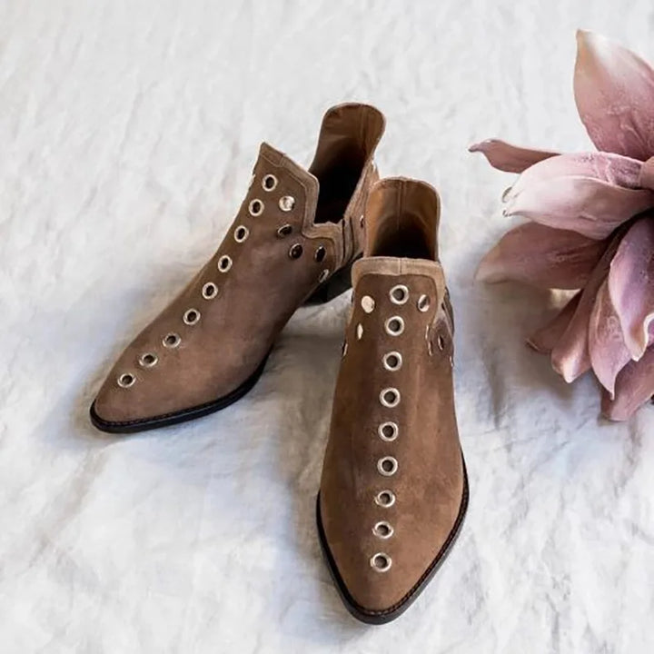 Marisette Stud Pointed Ankle Boot