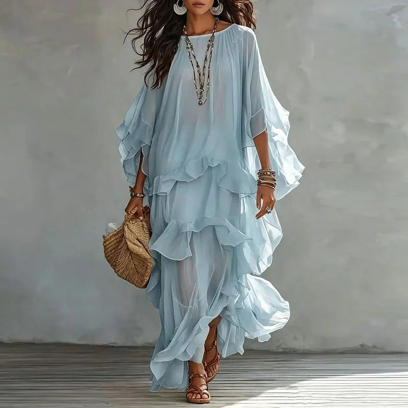 Bella Tiered Ruffle Maxi Dress