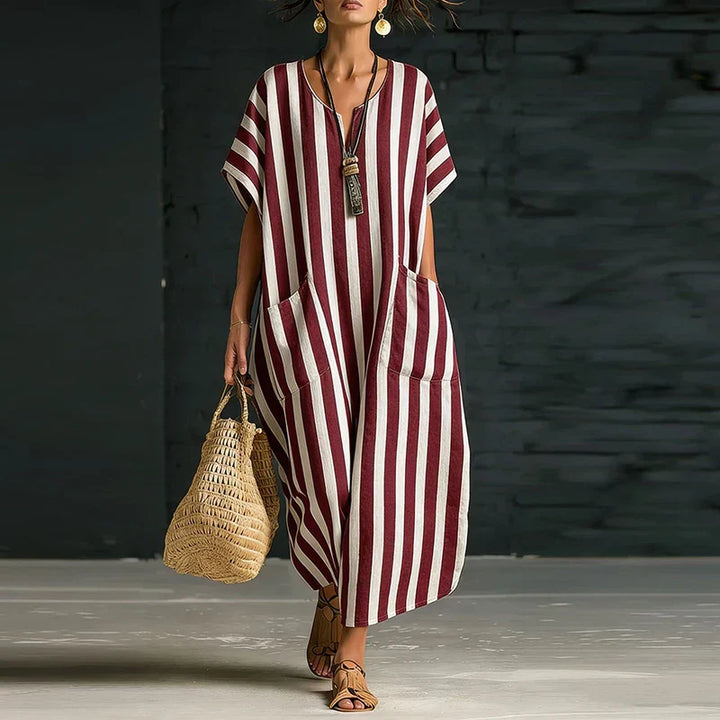 Wynn Striped Boho Maxi Dress