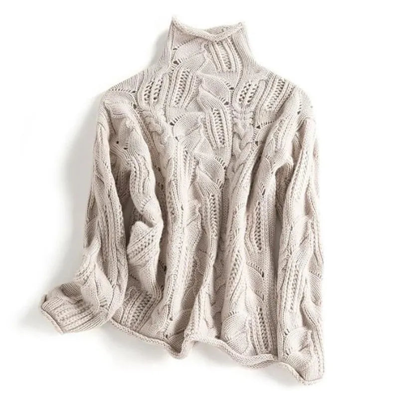 Avelina Openwork Cable Sweater