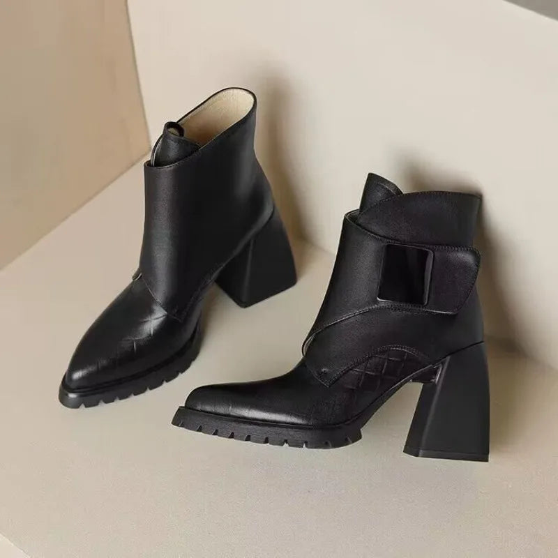 Fenella Buckle Strap Ankle Boots