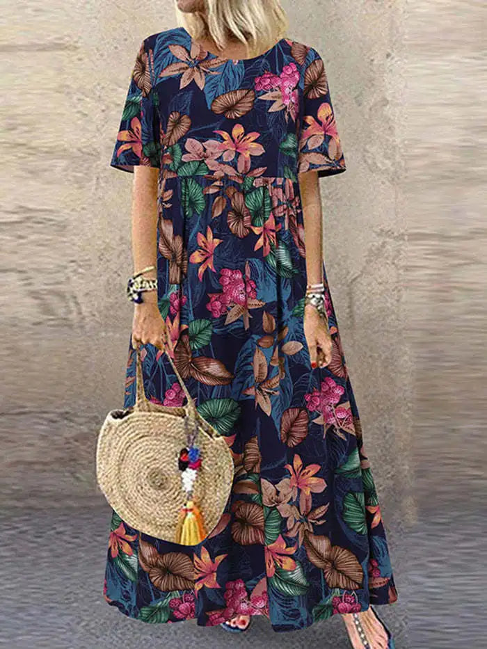 Danica Vintage Floral Maxi Dress