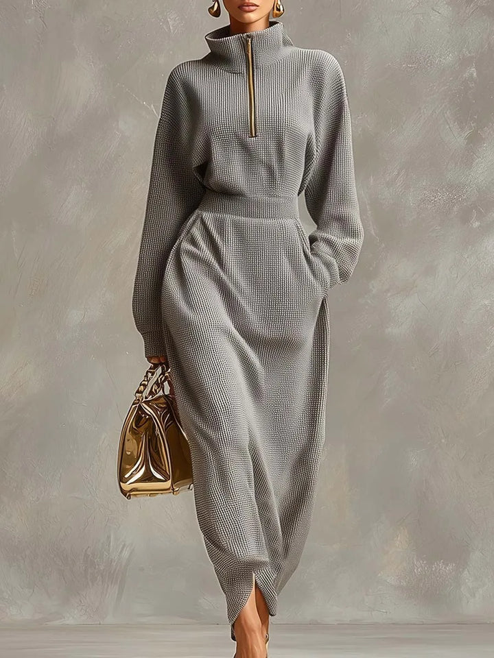 Romilly Elegant Zip Maxi Dress