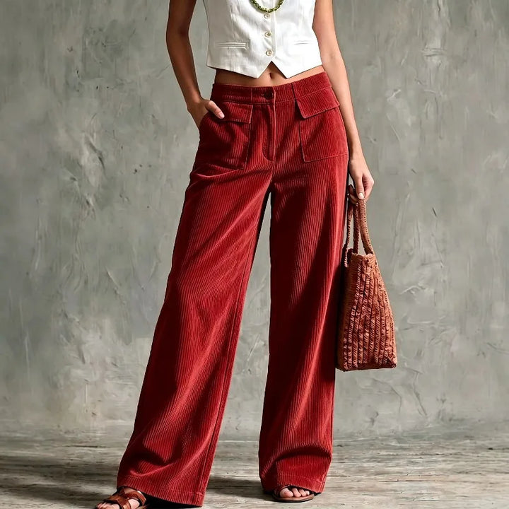 Théa Corduroy Wide Leg Pants