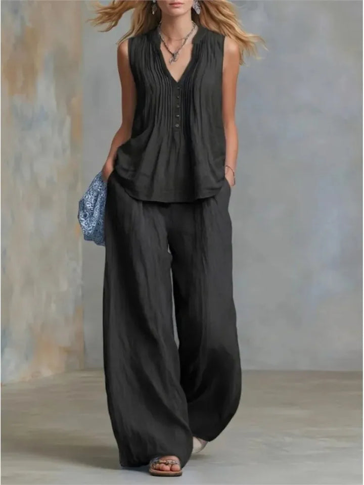 Harlow Pleated Two Piece Set