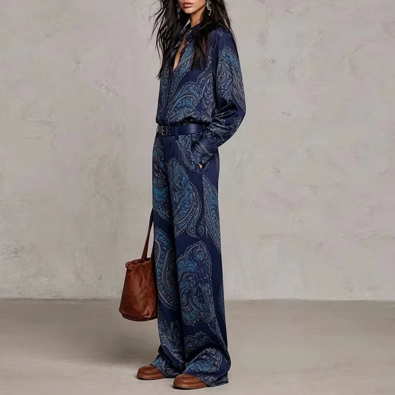 Rosalind Paisley Print Two Piece Set