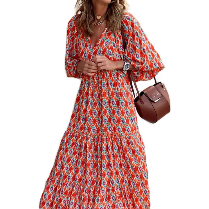 Orinthia Effortless Floral Boho Maxi Dress