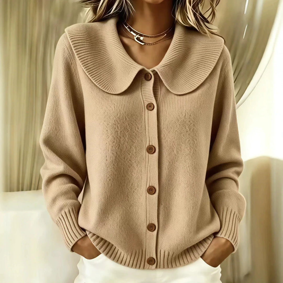 Tessaly Wide Collar Cardigan