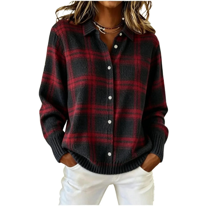 Harlow Plaid Button Cardigan