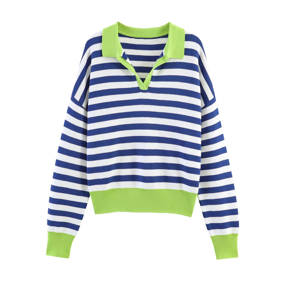 Imogen Johnny Collar Polo Sweater