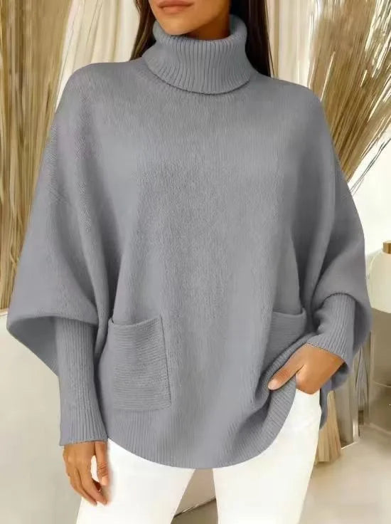 Simone Turtleneck Batwing Sweater