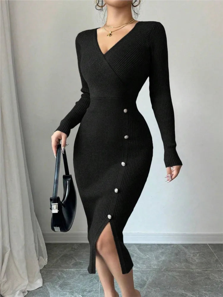 Astrid Ribbed Knit Dress