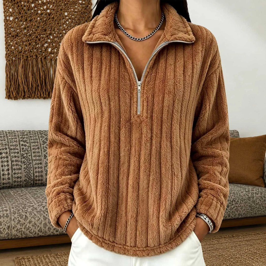 Agathe Quarter Zip Pullover