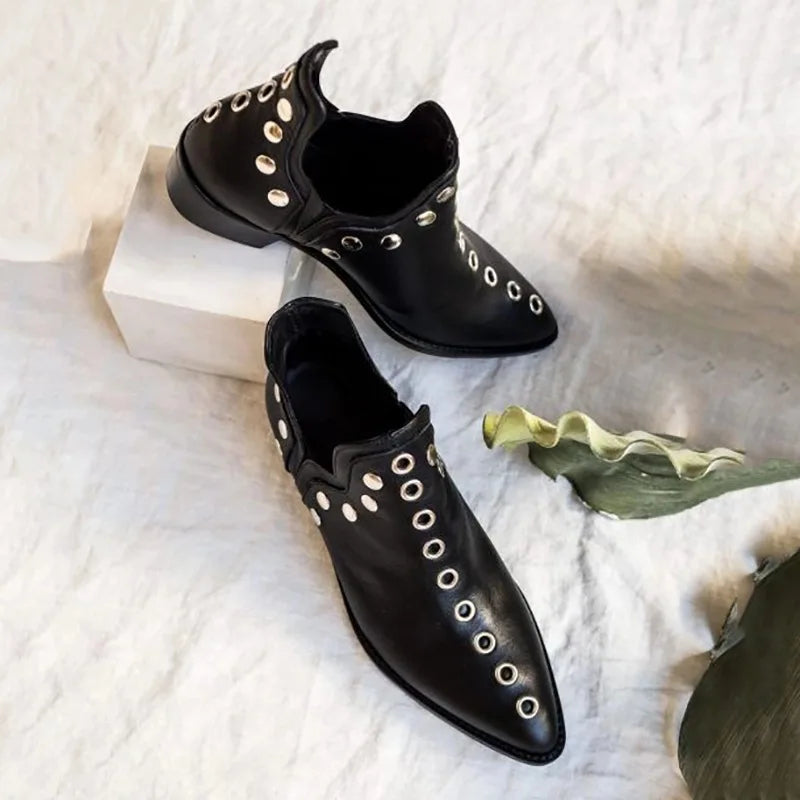 Marisette Stud Pointed Ankle Boot