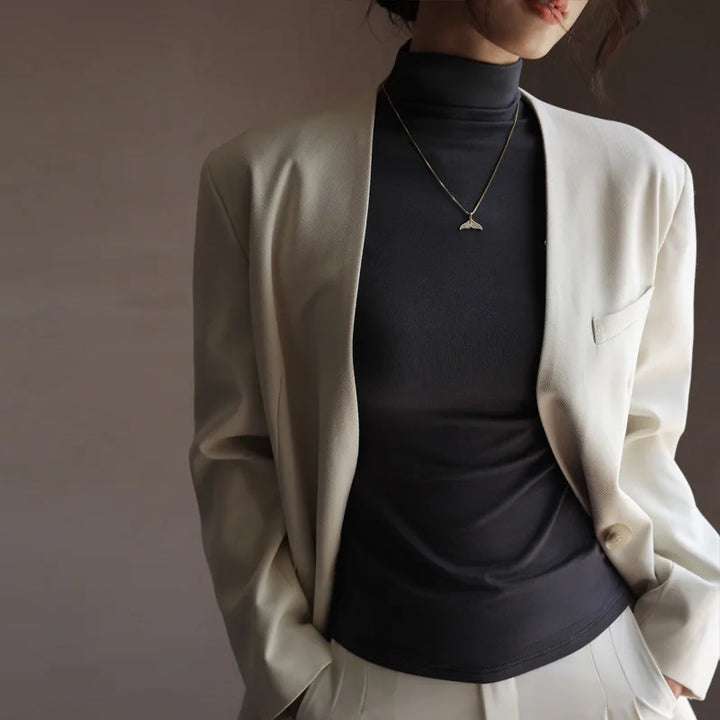 Fiona Mock Neck Knit Top
