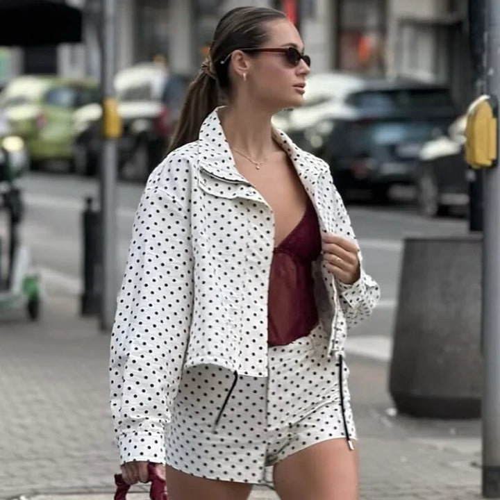 Hannah Cropped Bomber Jacket