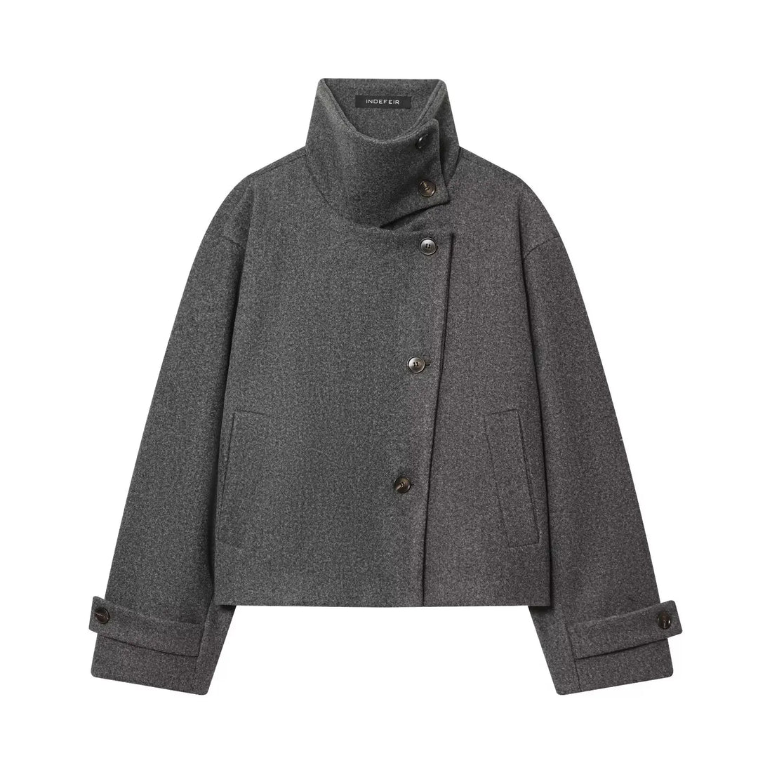 Rosemarie Funnel Collar Jacket
