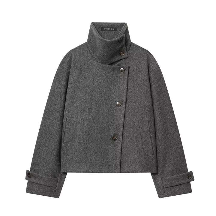 Rosemarie Funnel Collar Jacket