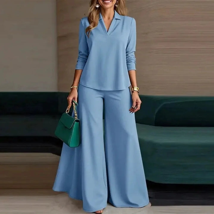 Xylara Relaxed Wide Leg Pants Set