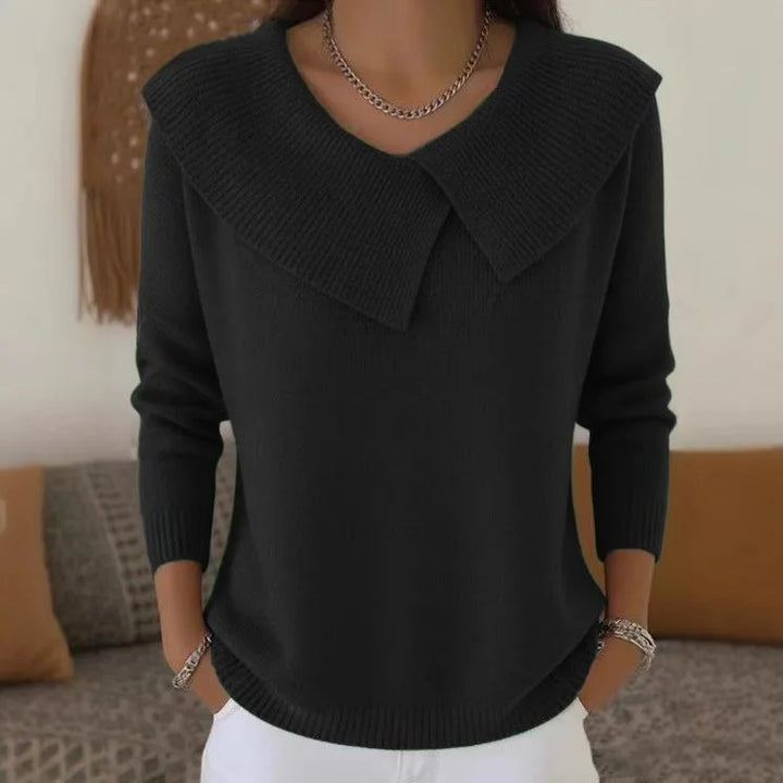 Genevieve Fold Collar Sweater