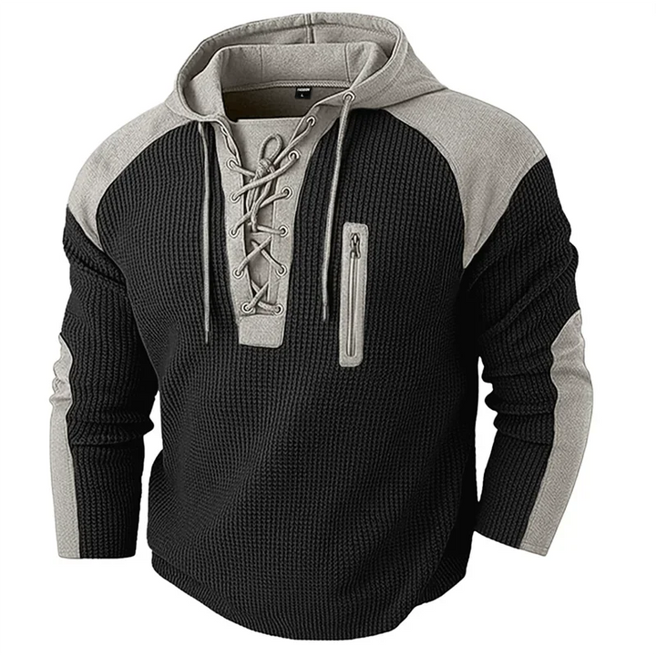 Everett Lace Up Hoodie